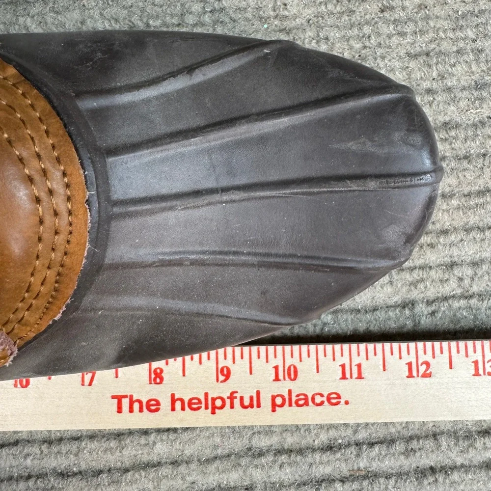 American Eagle Outfitters Mens Brown Leather Duck Boots Size 11 Lace Up Boots